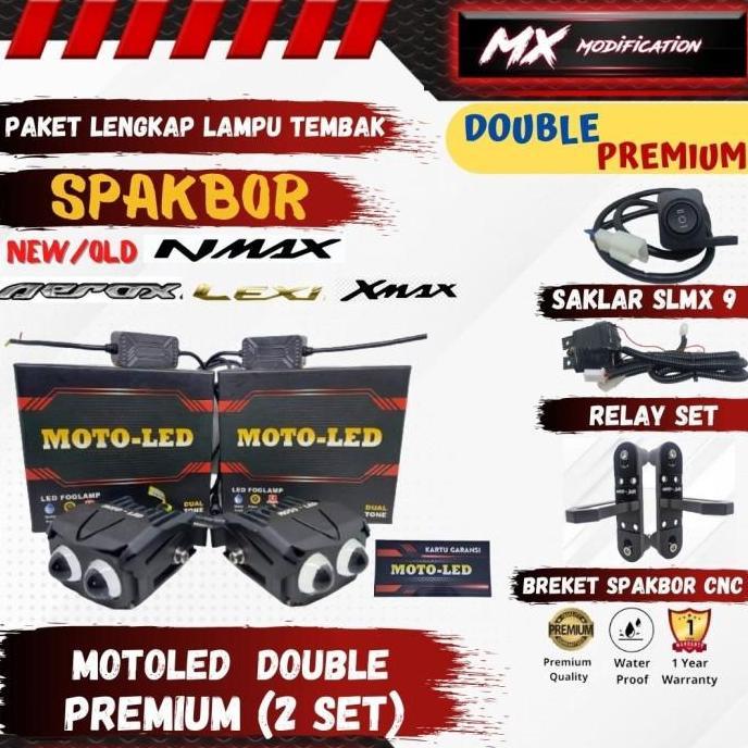 Paket Lengkap Lampu Tembak Spakbor Aerox , Nmax ,New Nmax 2020 , Lexi , Xmax Motor Motorcycle