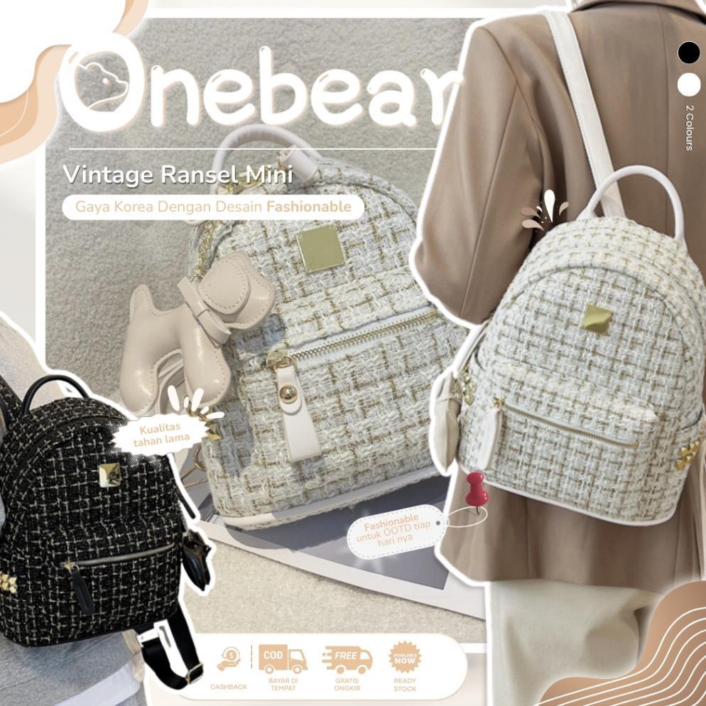 ORIGINAL ONEBEAR RANSEL MINI IMPORT TAS IMPORT KOREA RANSEL TAS RANSEL MINI WANITA IMPORT FASHION CE