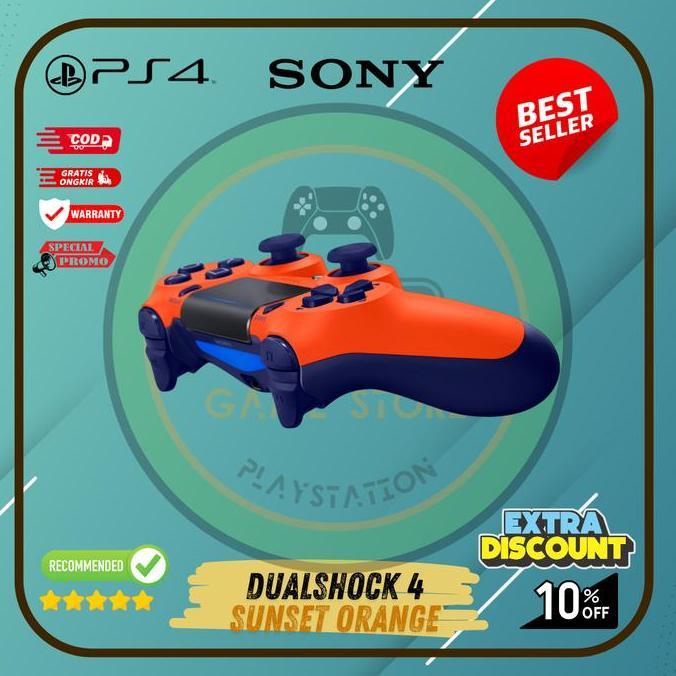 Stik Ps4 Wireless Controler Stik Ps4 Oripabrik Sunset Orange