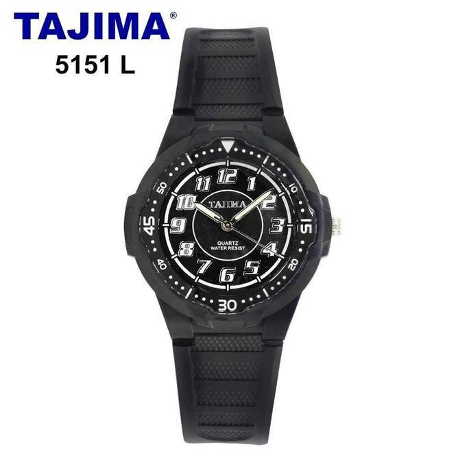 DE184 >> Jam Tangan Analog Sport Wanita Tajima 5151 Water Resist Original Garansi 1 Tahun + Free BOX
