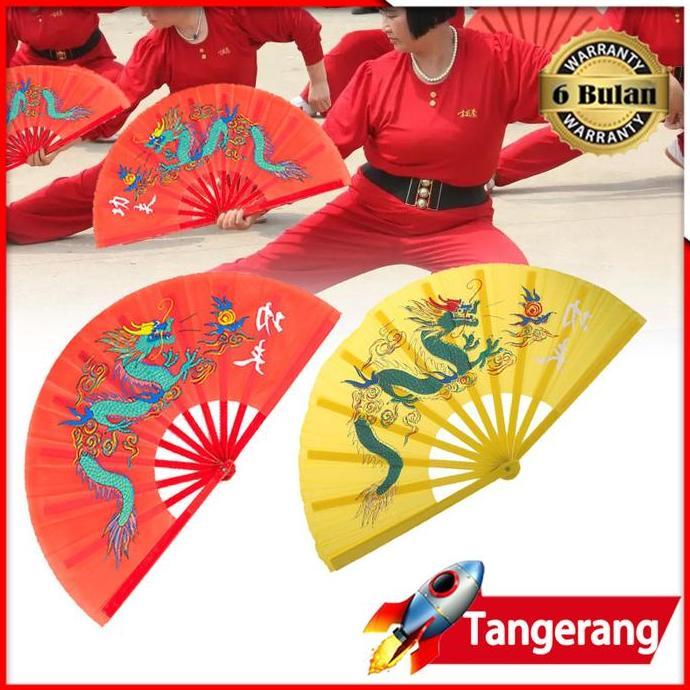 TOKOKUSHOP Kipas Lipat China Cina/ Kipas Taichi/ Kipas Naga/ Kipas Cina