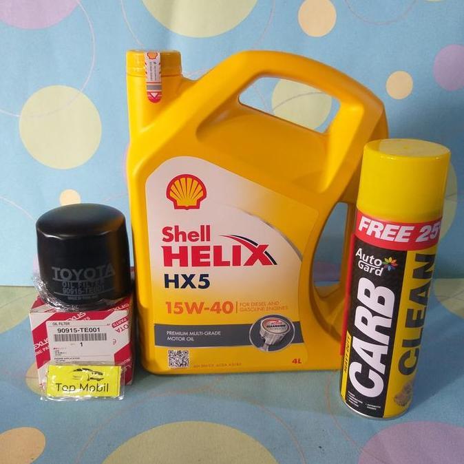 MANAZY Paket oli Shell HX5 15W-40 Kijang 4K 5K 7K Corolla KE 20 30 70 DX (3)