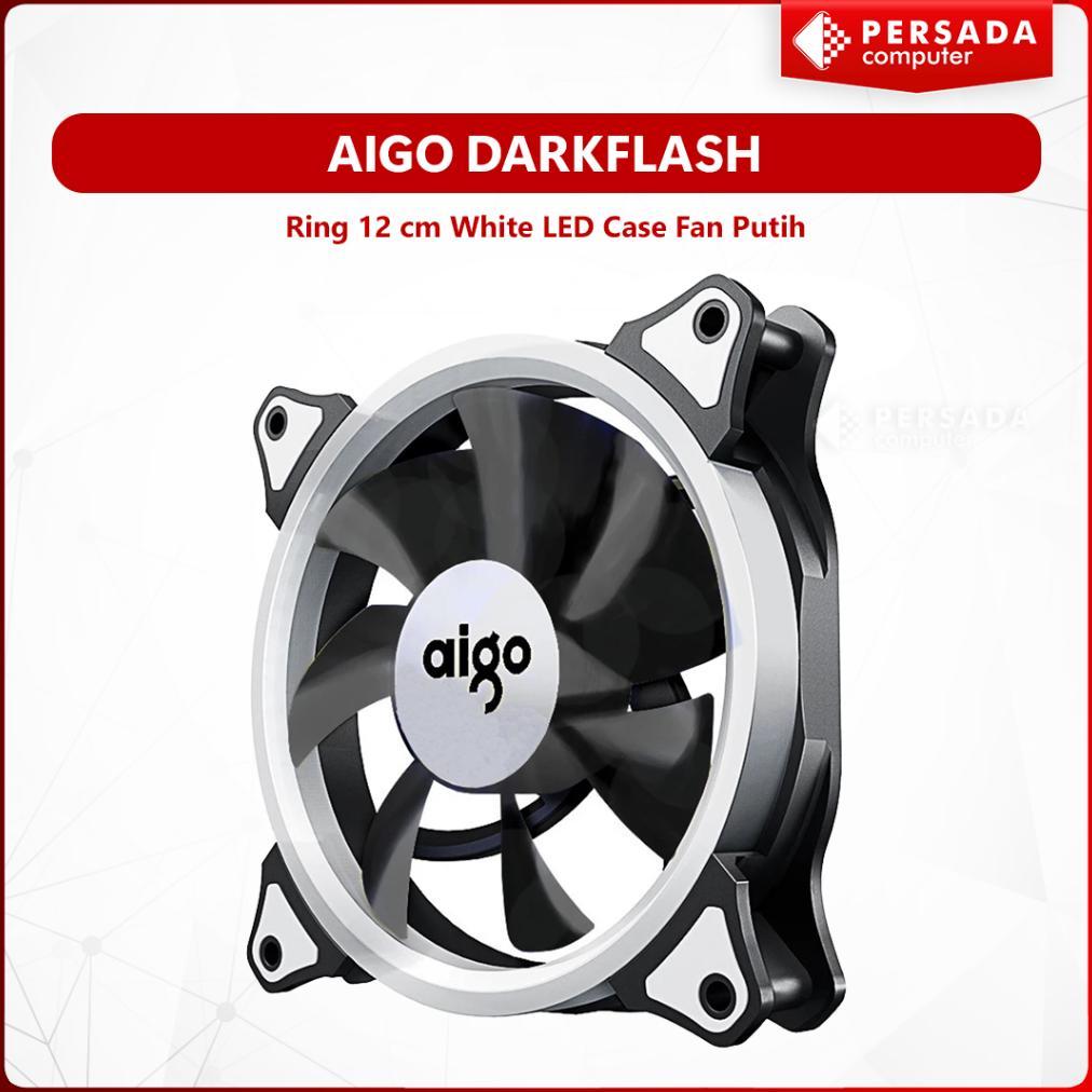 AIGO Darkflash Ring 12 cm White LED Case Fan Putih terlaris