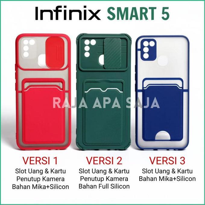Soft Case INFINIX SMART 5 Dompet Kartu Silikon Casing Infinik Smart5
