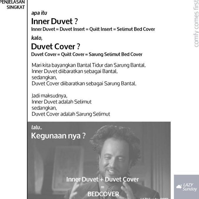 PAKET Inner Duvet / Quilt Insert + Duvet Cover / Quilt Cover Hotel