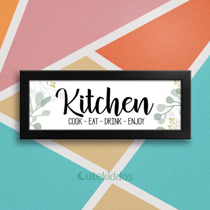 Hiasan Dinding Dapur Kitchen Room Sign Papan Tanda Tulisan Kitchen
