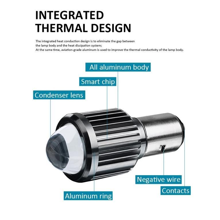 TERBARU LAMPU DEPAN LED H4 LASER  LAMPU LED LASER LAMPU UTAMA MOTOR MOBIL 2 WARNA HI  LOO 20 WATT   