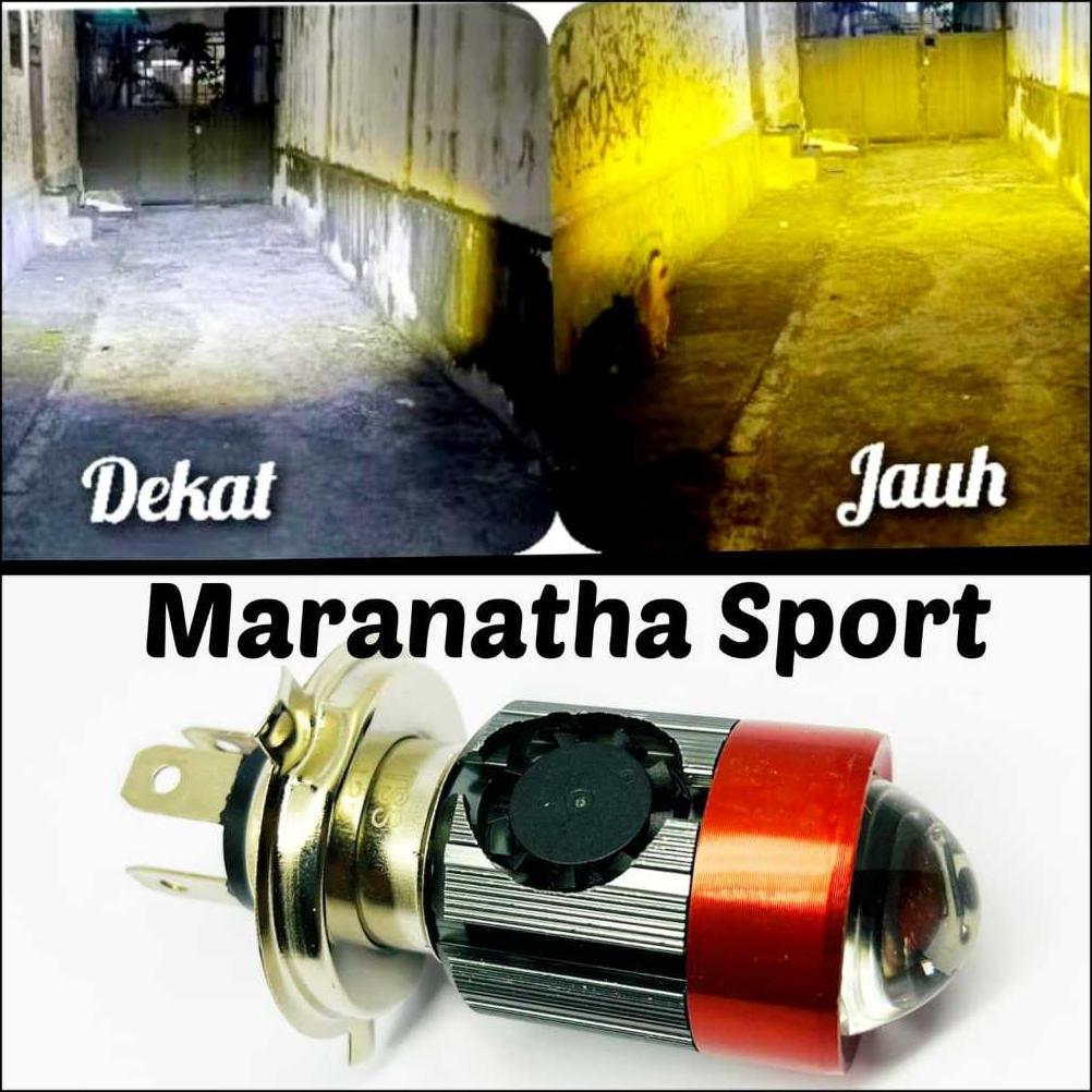 Best Deals Lampu Utama Led H4 - Lampu Depan Tipe Laser + Kipas Pendingin - Lampu Utama Motor