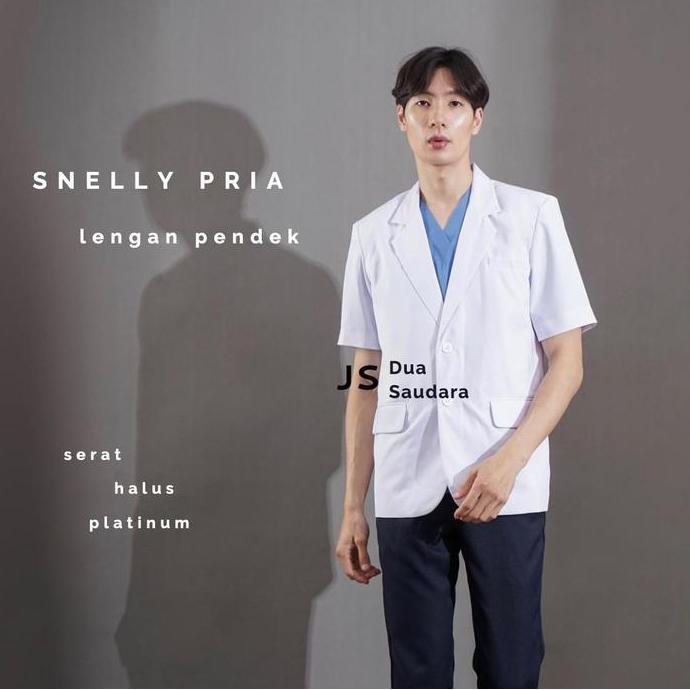 Jas dokter pria / sneli dokter pria / jas putih / jas koas / baju dokter cowo / jas dokter cowo leng