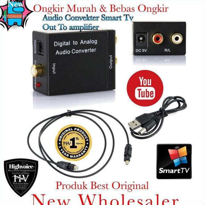 Alat Convekter Audio Smart Tv Out To Power Amplifier Buat Karaoke Murah