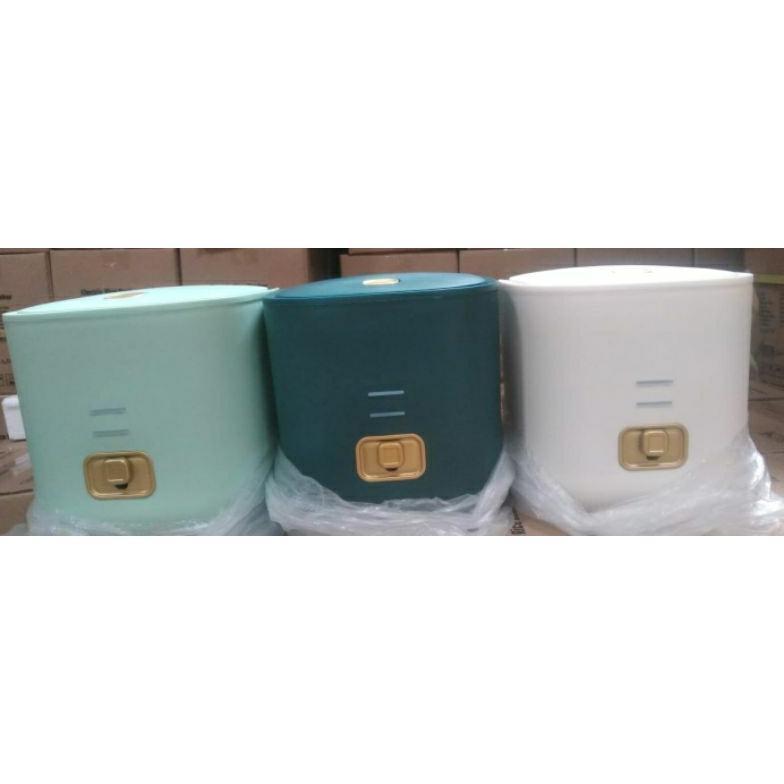 big promo mini rice cooker lunalife mc1200 warna putih/hijau muda/hijau tua