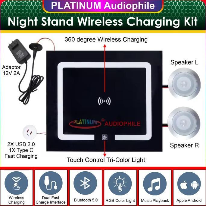 Wireless Charging Night Stand Diy Kit Bluetooth Mp3 Deer Amplifier Multimedia Hemat