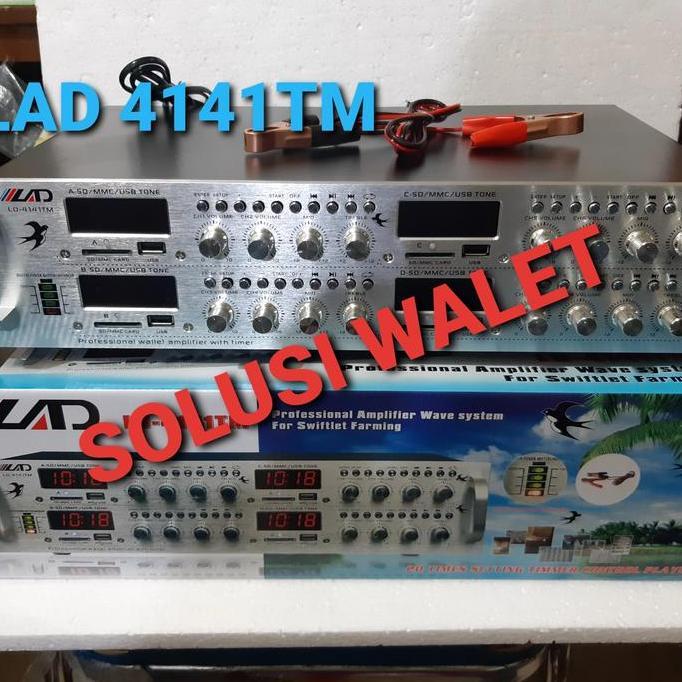 Ampli Walet Lad 4141 Tm Amplifier Walet 4 Player 8 Channel Asli