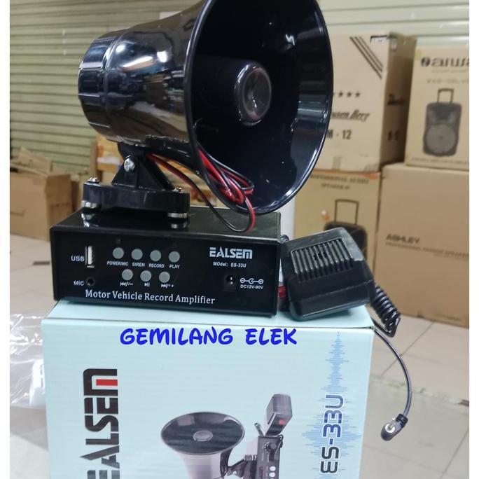 Speaker Corong + Amplifier Ealsem Es-33 Usb Terbatas
