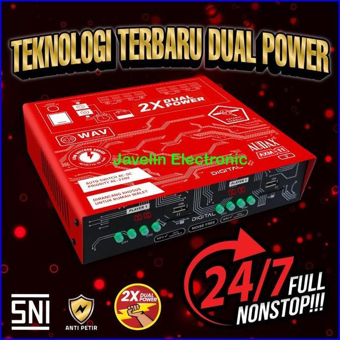 Ampli Audax Axm 11 Amplifier Walet 2 Input 4 Output Power Ax Axm11 Terbaru