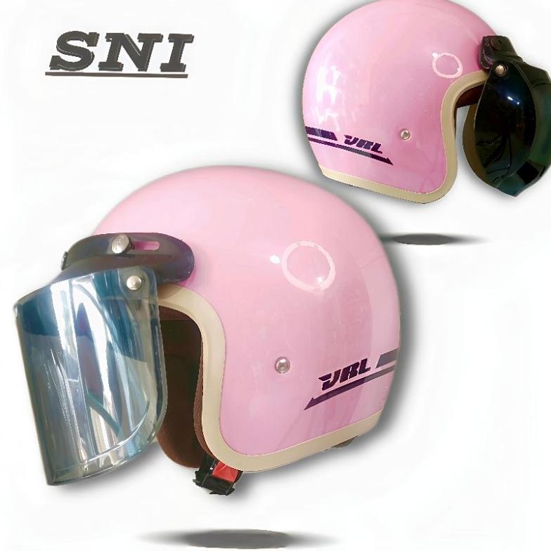 BESTPROMO HELM BOGO DEWASA VRL LIST KREM