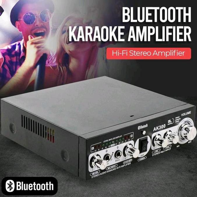 Ampli Audio Bluetooth Amplifier Ktv Karaoke Ac 220V Dc 12V Restock