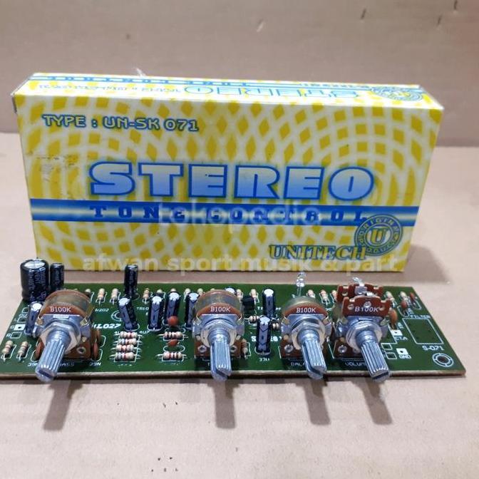 Kit Modul Tone Control Stereo Hifi 4 Transistor . Asli