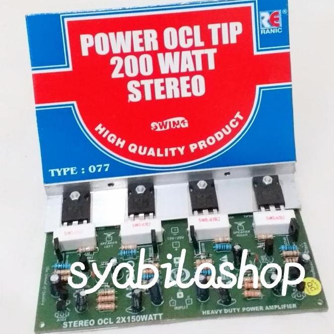 Kit Power Amplifier Ocl 2O0 Watt /Kit Power Ocl Stereo 200 Watt Harga Spesial