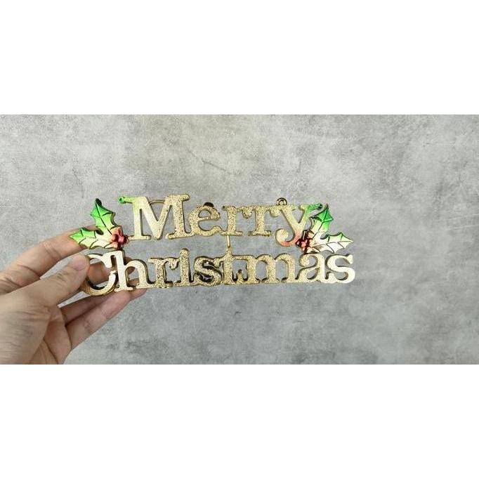 PLAT MERRY CHRISTMAS BESAR SATUAN 20 CM / XMAS PLAT / PMX20CM