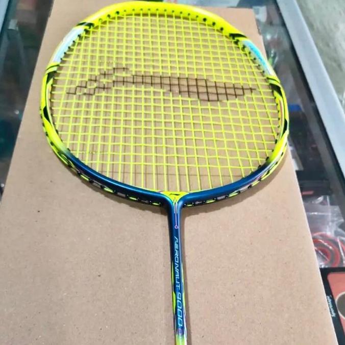 karezman77 - raket badminton lining aeronaut 9000 drive 32lbs bulu tangkis g3 4u berat 81 83 gr