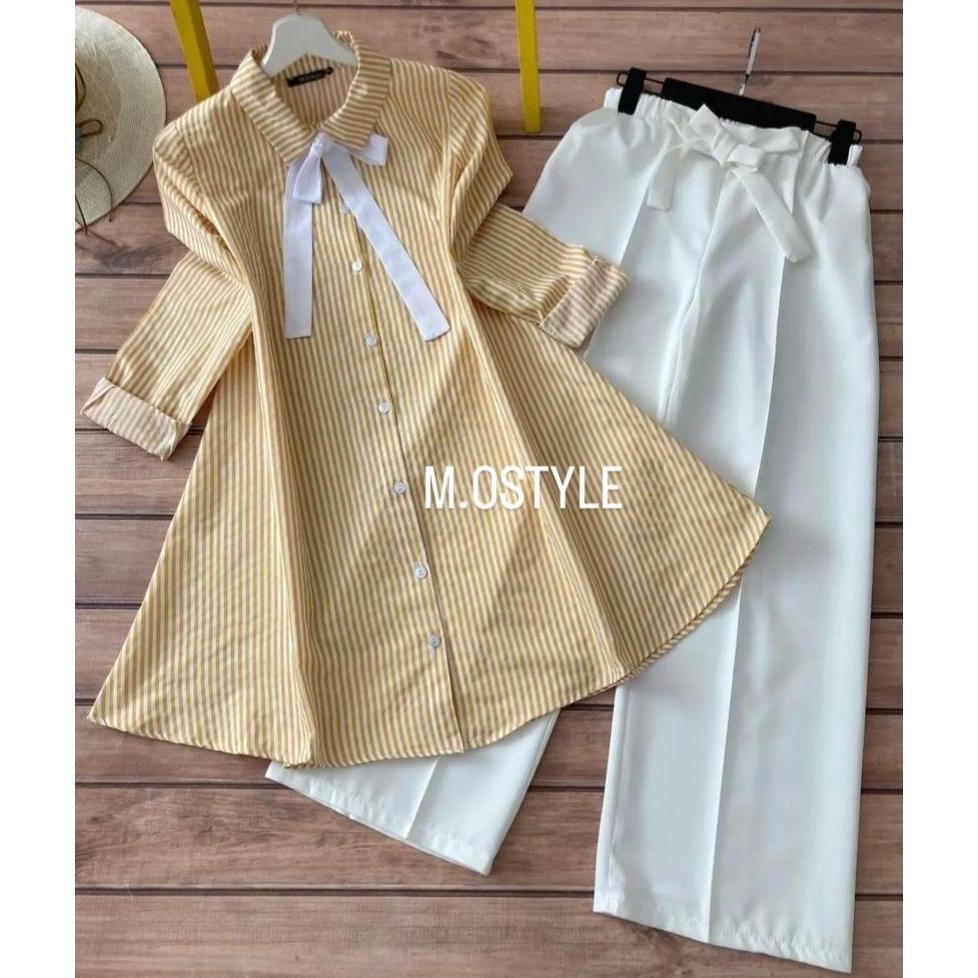 Premium Baju Lebaran Anak Perempuan 2026 Stelan Tanggung 8-9Thn Satuset Bju Anak Lbaran Tunik Pakaia