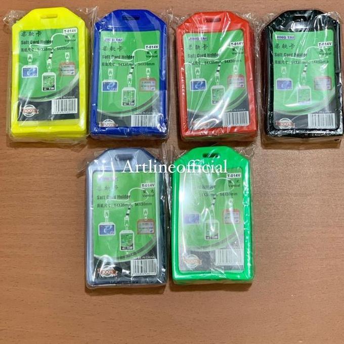 Soft Card Holder Kejea | Name card ID kalung Holder NAme Tag ( isi 5 )