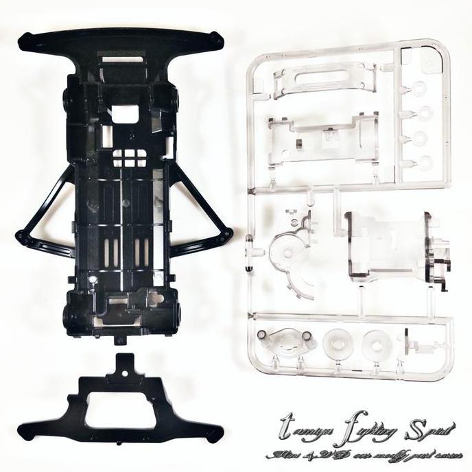 Rep Tamiya Chassis SFM/Super FM + Gear Box Transparent - CS102