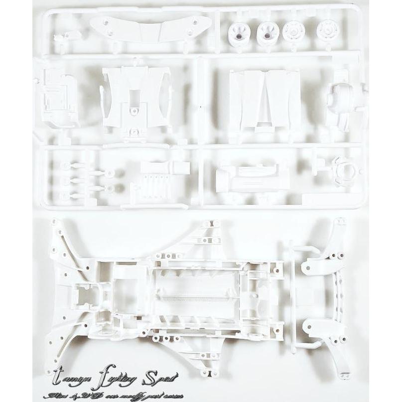 Rep Tamiya FM-A Chassis + Gear box White - CS402