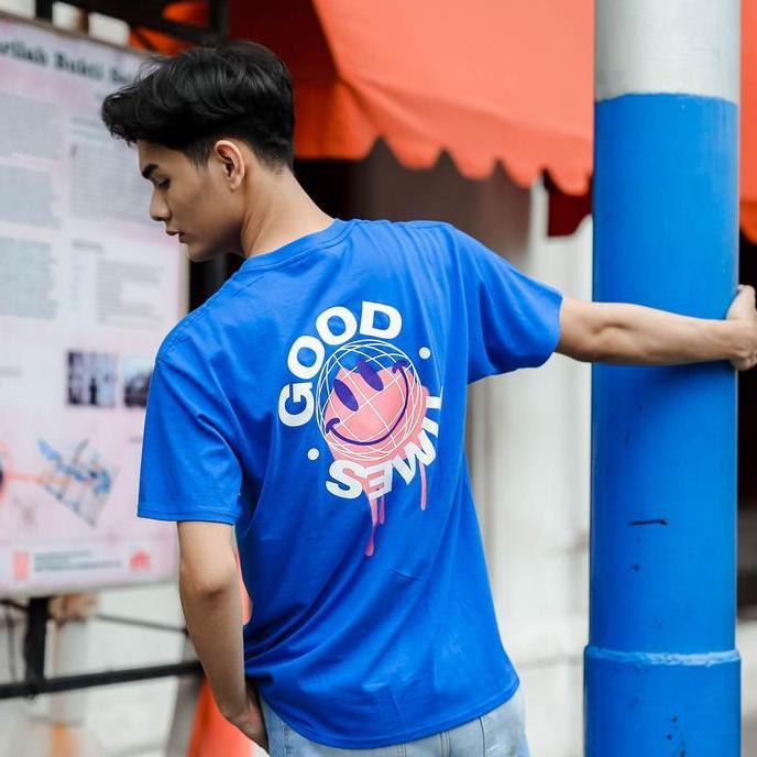 Kaos Distro GOODTIME BLUE New States Apparel 7200 Premium Cotton