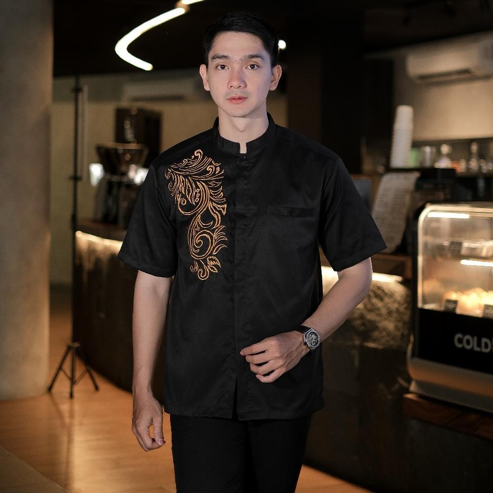 Murah Kemko Mahogany Kemeja Koko Pakaian Casual Pria