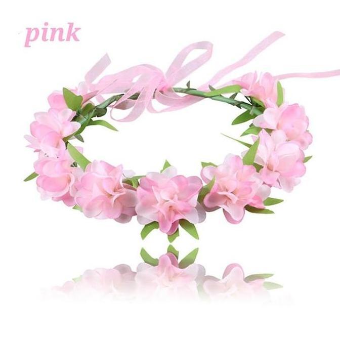 BAJUKIDDIE SAKURA HEADBAND MAHKOTA BUNGA AKSESORIS ANAK PEREMPUAN Cantik murah