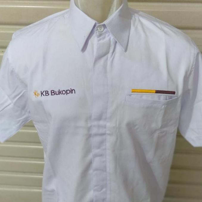 Kemeja / Seragam KB BUKOPIN Lengan Pendek UK M L dan XL