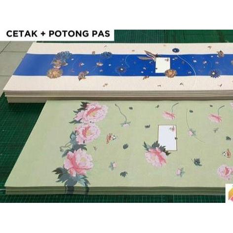 Ready stock Cetak Sticker Vinyl Per Meter