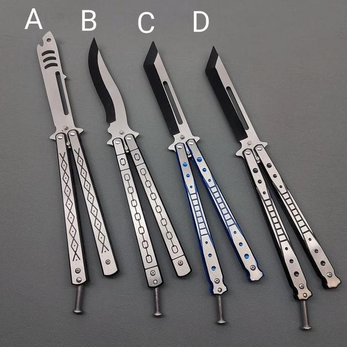 Balisong Trainer Steel Handle Butterfly Knife