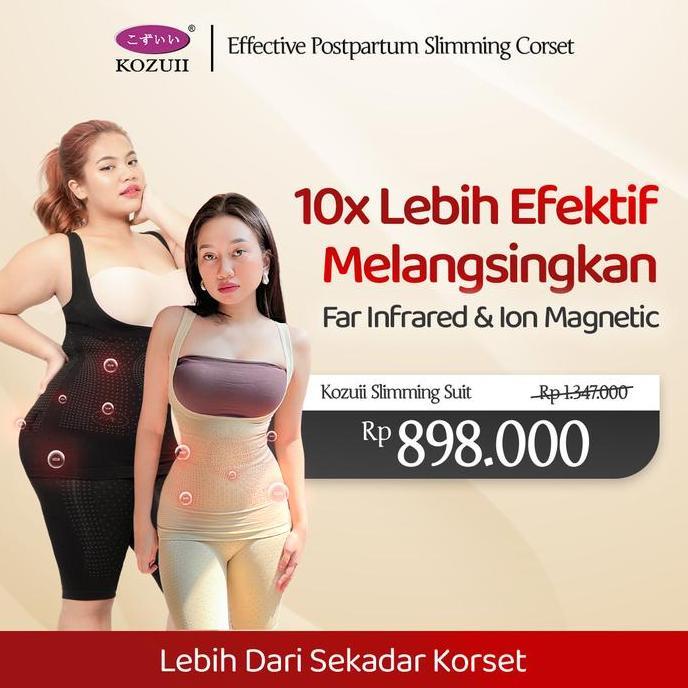 Kozuii Slimsuit-Full-Bodysuit Wanita Kozuii Suit Shapewear-All Size