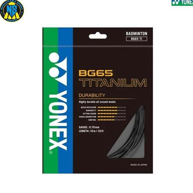 Senar Badminton Yonex BG 65 TI / BG 65 Titanium