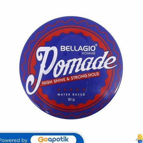 BELLAGIO HOMME POMADE OIL BASED HIGH SHINE & STRONG HOLD 80 GRAM POT