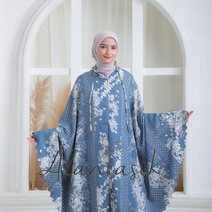 Mukena dewasa  Traveling Maxmara Flower Satin Silky 2 IN 1