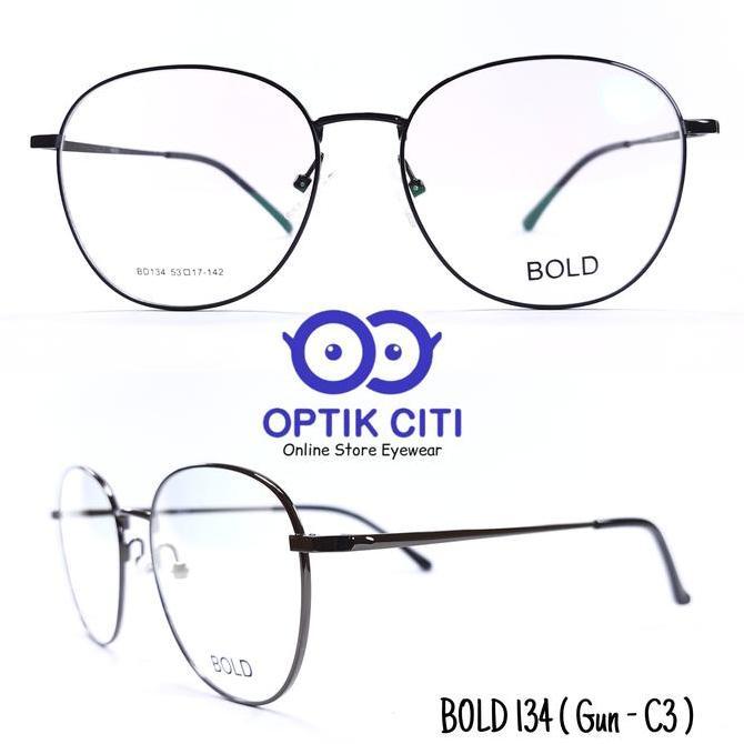 New  frame kacamata wanita bold 134 original stainless steel