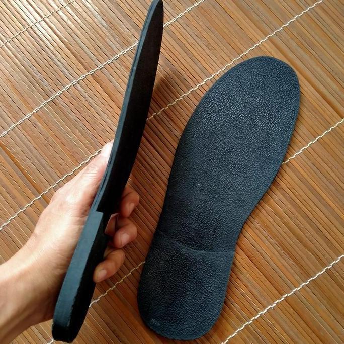 Sol sepatu dan sandal laki laki- jenis sol potong karet mentah shoe