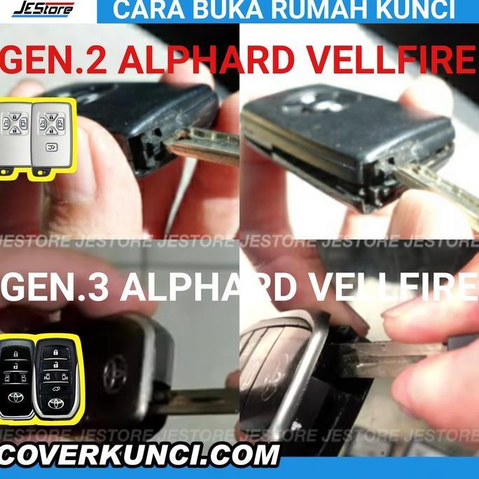ALPHARD CASING KUNCI ALPHARD TOYOTA REMOTE KEY RUMAH KUNCI MODIF KUNCI