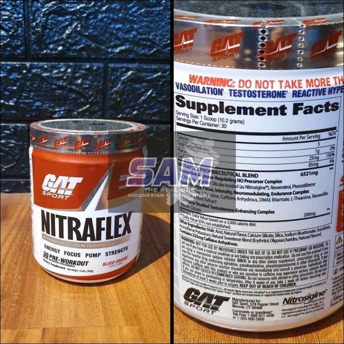 Suplemen Fitness GAT Nitraflex 30 serving Pre Workout
