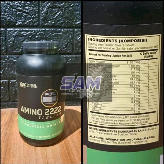Suplemen Fitness ON Amino 2222 320 tablet Optimum