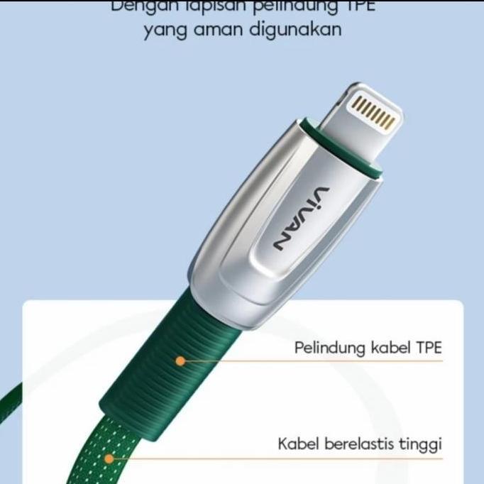 kabel data vivan iphone fast charging lightning VXL100