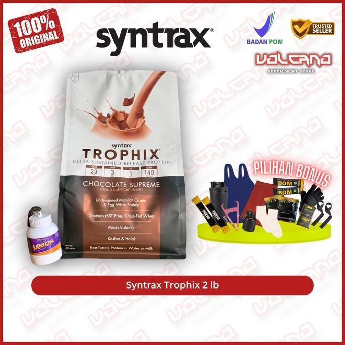 Syntrax Trophix 2 lb lbs Sustained Release Protein whey egg casein