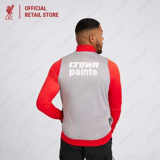 Liverpool FC Adults 1986 Crown Paints Track Jacket Men - Official LFC Jaket Pria
