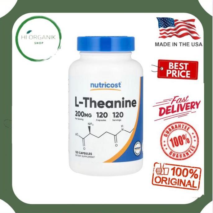 Nutricost L-Theanine 200 mg 120 Capsules
