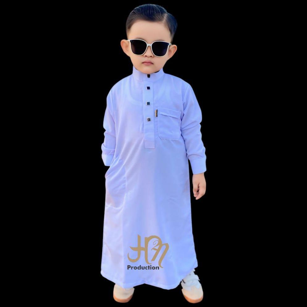 TERLARIS Jubah Anak Laki-Laki Batik Embos Model Terbaru