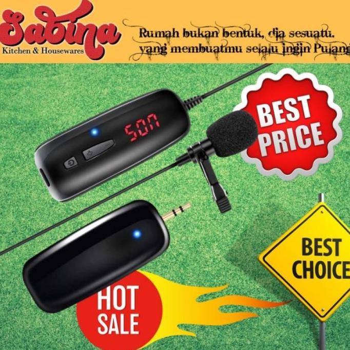 DHIRTYM Wireless Microphone Mic Universal UHF USB Rechargeable Noise Reduction